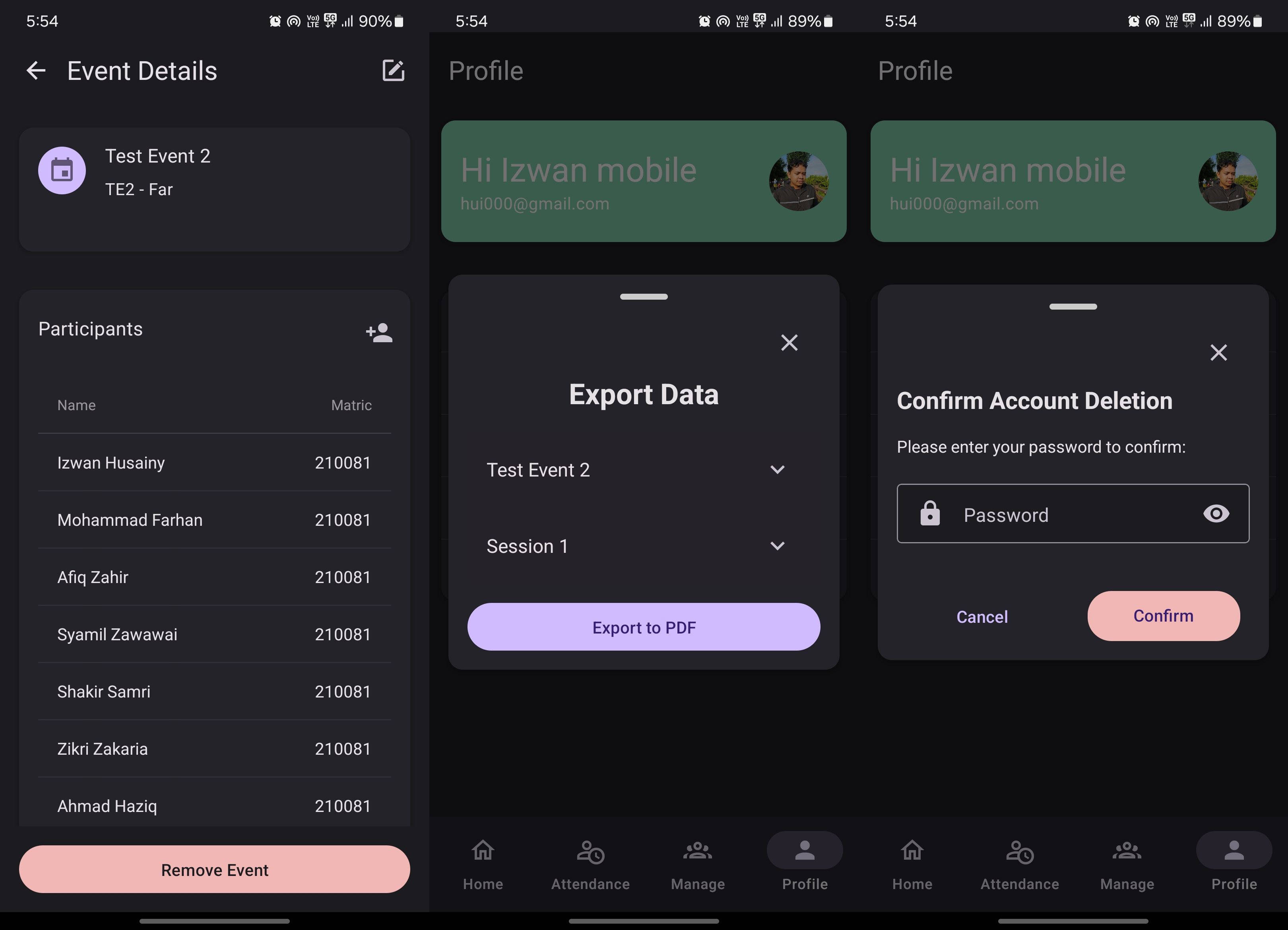 Portable Smart Attendance & Management System screenshot 2